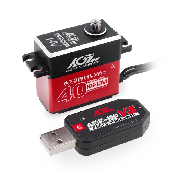 Original Rebrand A73BHLW V2 25T MG 40KG Torque WP Digital RC Steering Brushless for 1/10 RC Car Airplane